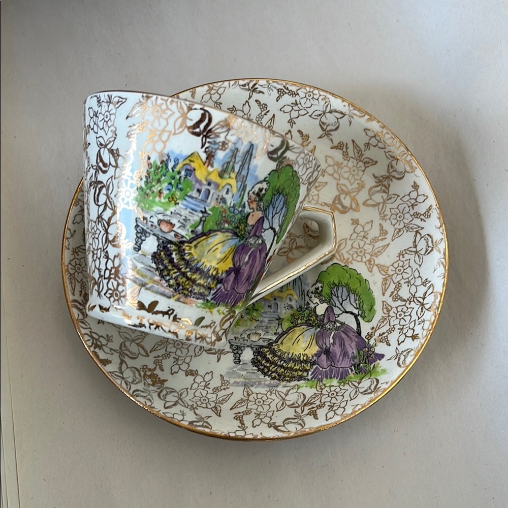Vintage English Teacup and Saucer Set